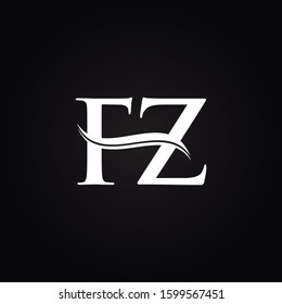 FZ letter Type Logo Design vector Template. Abstract Letter FZ logo Design