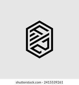 FZ line geometric monogram with high quality professional design that will print well