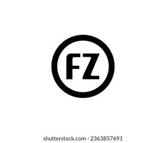 FZ logo design vector template