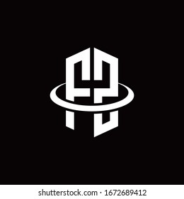 FZ monogram logo in a hexagon style and surrounded by a ring