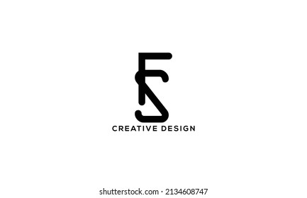  FZ ZF Abstract initial monogram letter alphabet logo design