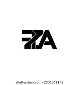 fza lettering initial monogram logo design