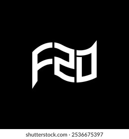 FZD logo design, FZD simple and modern logo. FZD luxurious alphabet design  
