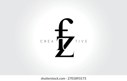 FZfz Elegant Serif Monogram Logo – Luxury Lowercase Typographic Lettermark for Modern Branding