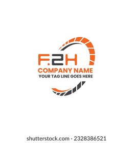 FZH letter logo creative design with vector graphic, FZH simple and modern logo. FZH luxurious alphabet design  