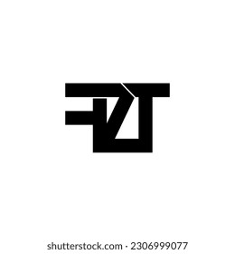 fzt initial letter monogram logo design