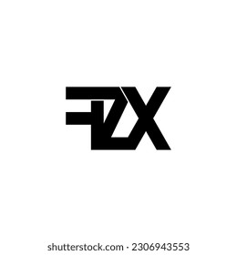 fzx typography letter monogram logo design