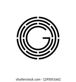 G abstract circle