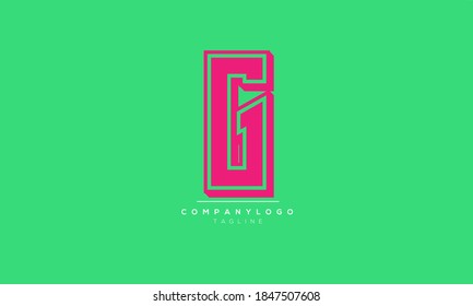 G abstrakte Initialen aus Monogramm Buchstaben Textalphabet Logo-Design