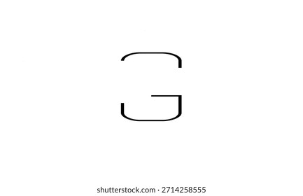 MONOGRAMA DEL LOGOTIPO DE LA LETRA ABSTRACTAS G