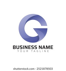  G abstract modern minimalist premium typography 3d colorful letter logo design template