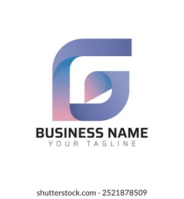  G abstrakte moderne minimalistische Premium-Typografie 3D bunter Buchstabe Logo Design-Vorlage