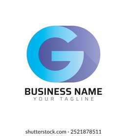  G abstract modern minimalist premium typography 3d colorful letter logo design template