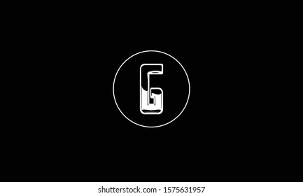 G abstract vector logo monogram template