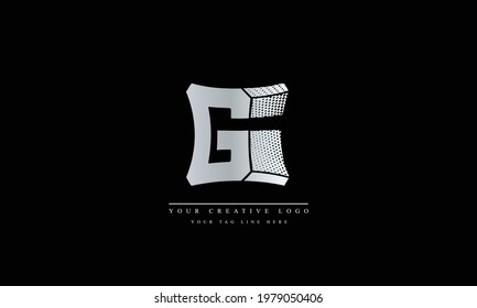 G abstract vector logo monogram template