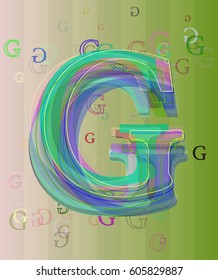 G Alphabet art background