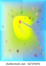 G Alphabet background icon