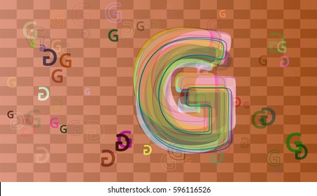 G Alphabet background icon