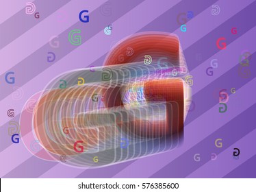 G Alphabet background idea