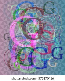 G Alphabet design vector