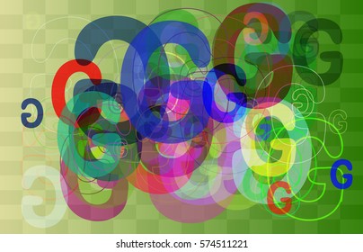 G Alphabet design vector
