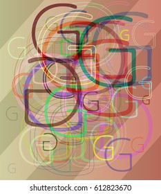 G Alphabet design vector