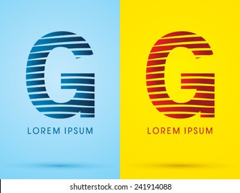 G alphabet  font ,wave, abstract , logo, symbol, icon, graphic, vector 