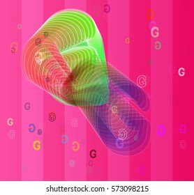 G Alphabet icon pattern