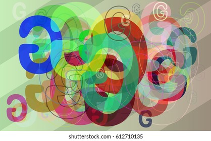 G Alphabet idea texture