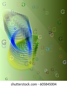 G Alphabet template art