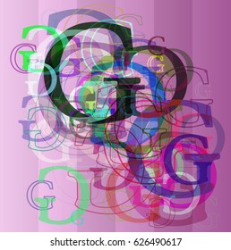 G Alphabet texture background