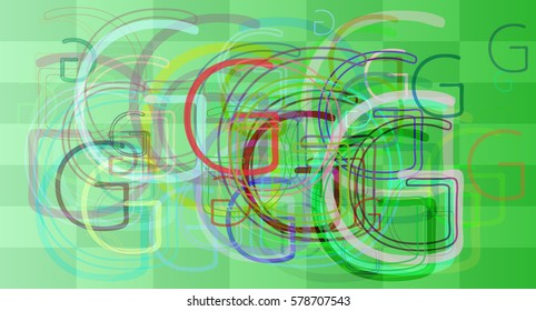 G Alphabet texture pattern