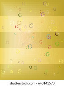 G Alphabet vector design