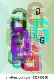 G Alphabet vector idea
