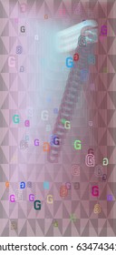 G Alphabet vector template