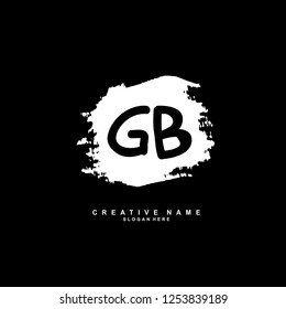 G B GB Initial logo template vector. Letter logo concept