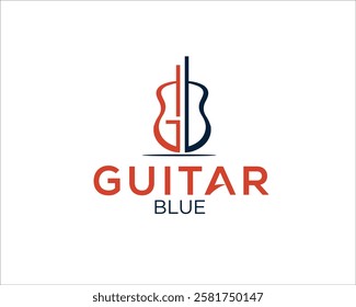 g b guitar logo designs simple modern logo