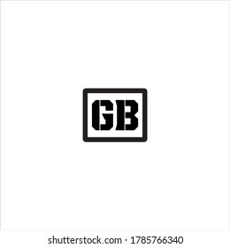 G B letter logo abstract design