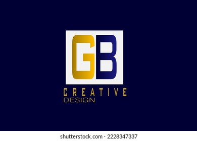 G and B letter logo design for a company