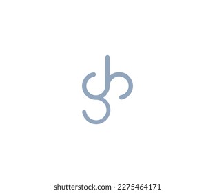 g y b plantilla de logotipo vectorial de letras.
