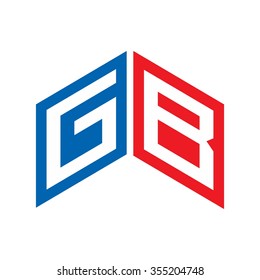 g and b logo vector.