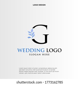 G Beauty vector initial logo, handwriting logo of initial signature, wedding, fashion, jewerly, boutique, floral and botanical with creative template for any company or business.
