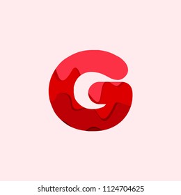 G Blood Font Vector Template Design Stock Vector (Royalty Free ...