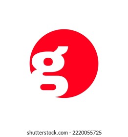 G brand name initial letter icon. G symbol.