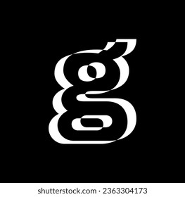 G brand name initial letter illustrative icon.