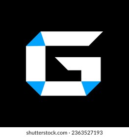 G brand name typography monogram.