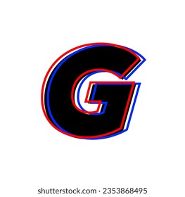 G brand name vector illustration