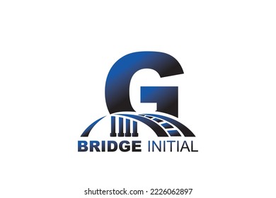 Plantilla de logotipo G bridge Letter para su marca.

