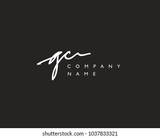 G C Initial handwriting logo