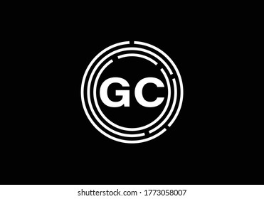 G C Initial Letter Logo design, Graphic Alphabet Symbol for Corporate Business Identity